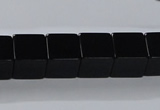 CAB836 15.5 inches 12*12mm cube black agate gemstone beads wholesale