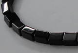 CAB840 15.5 inches 5*7*8mm cuboid black agate gemstone beads wholesale