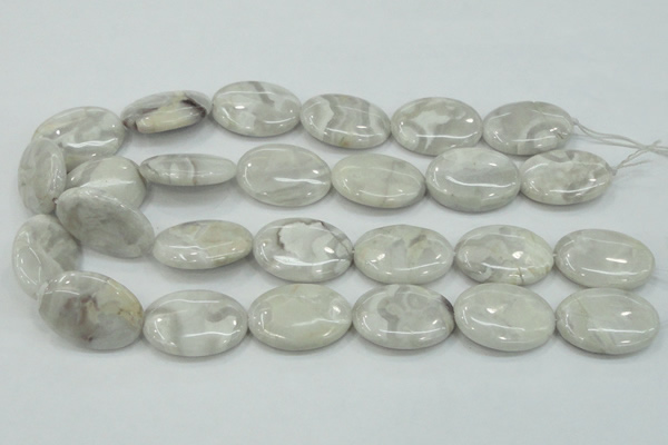 CAB913 15.5 inches 22*30mm oval natural crazy agate beads wholesale