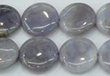 CAB925 15.5 inches 20mm coin natural purple agate beads wholesale