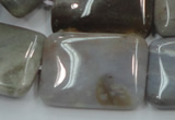 CAB961 15.5 inches 20*30mm rectangle ocean agate gemstone beads