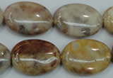 CAB977 15.5 inches 18*25mm oval Morocco agate beads wholesale