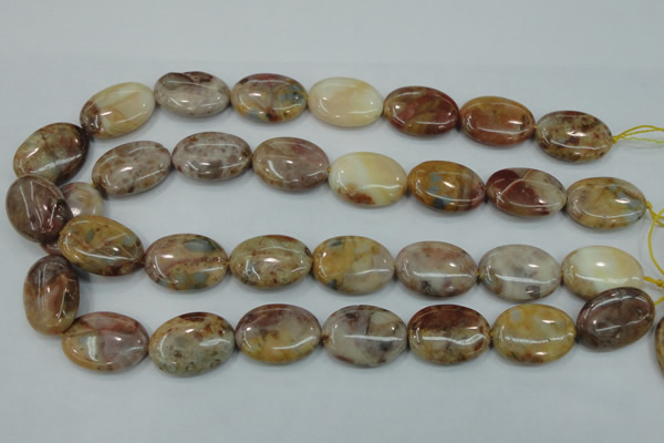 CAB977 15.5 inches 18*25mm oval Morocco agate beads wholesale