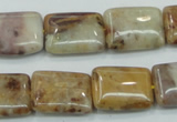 CAB978 15.5 inches 13*18mm rectangle Morocco agate beads wholesale