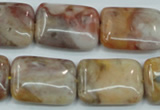 CAB979 15.5 inches 18*25mm rectangle Morocco agate beads wholesale