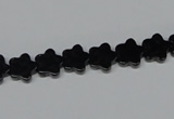 CAB987 15.5 inches 8*8mm star black agate gemstone beads wholesale