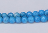 CAB998 15.5 inches 4mm round blue crazy lace agate beads