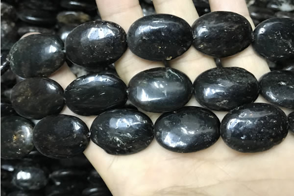 CAE302 15.5 inches 22*30mm oval astrophyllite beads wholesale