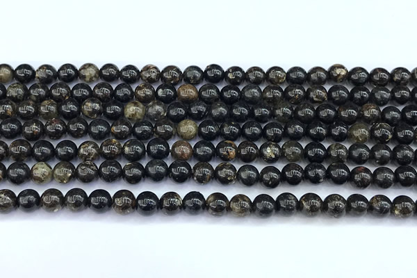 CAE310 15 inches 6mm round astrophyllite gemstone beads