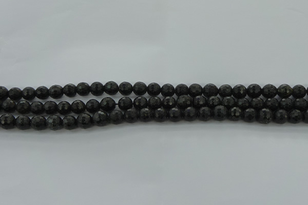 CAE35 15.5 inches 6mm faceted round astrophyllite beads wholesale