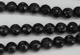 CAE36 15.5 inches 8mm faceted round astrophyllite beads wholesale