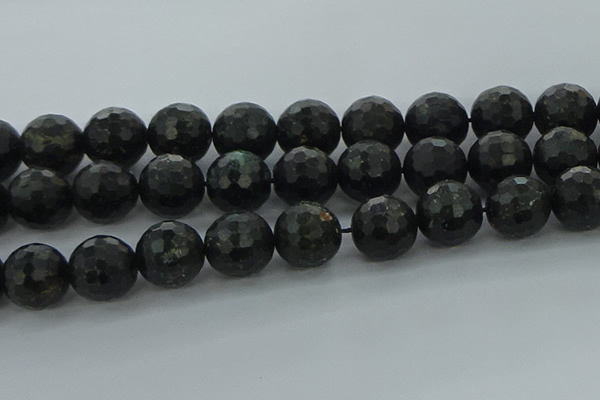 CAE42 15.5 inches 20mm faceted round astrophyllite beads wholesale