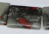 CAF03 15.5 inches 25*35mm rectangle African bloodstone beads