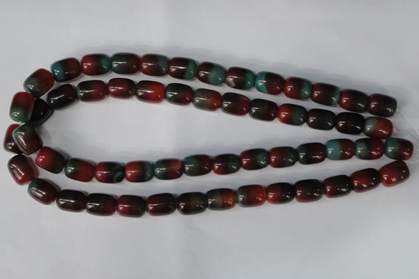 CAG1011 15.5 inches 12*14mm drum rainbow agate beads wholesale