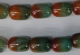 CAG1015 15.5 inches 13*18mm drum rainbow agate beads wholesale