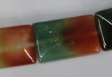 CAG1054 15.5 inches 20*30mm rectangle rainbow agate beads