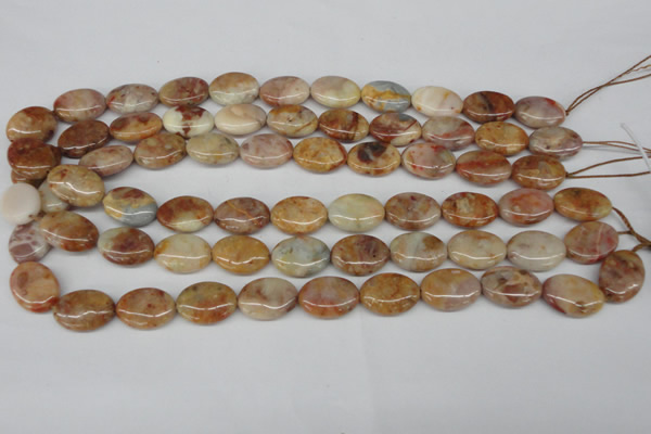 CAG1093 15.5 inches 13*18mm oval Morocco agate beads wholesale