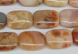 CAG1097 15.5 inches 13*18mm rectangle Morocco agate beads wholesale