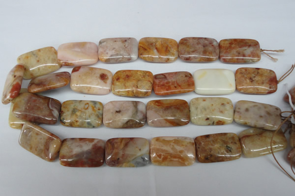 CAG1099 15.5 inches 20*30mm rectangle Morocco agate beads wholesale