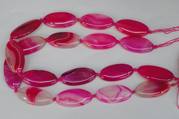 CAG1182 15.5 inches 19*38mm marquise line agate gemstone beads