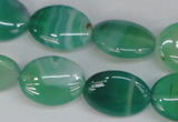 CAG1265 15.5 inches 13*18mm oval line agate gemstone beads