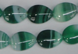 CAG1270 15.5 inches 13*18mm flat teardrop line agate gemstone beads