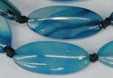 CAG1301 15.5 inches 15*35mm marquise line agate gemstone beads