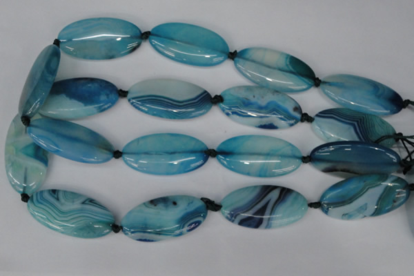 CAG1302 15.5 inches 20*38mm marquise line agate gemstone beads