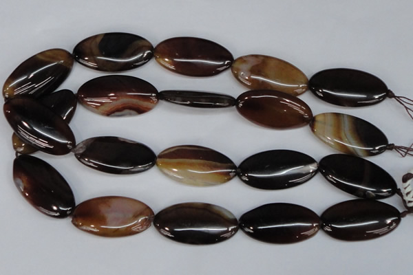 CAG1322 15.5 inches 20*38mm marquise line agate gemstone beads