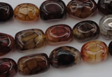 CAG1456 15.5 inches 10*15mm nuggets dragon veins agate beads