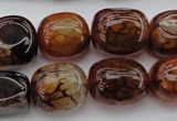 CAG1457 15.5 inches 13*18mm nuggets dragon veins agate beads