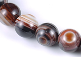 CAG148 13mm smooth round madagascar agate stone beads Wholesale