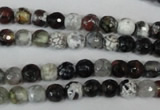 CAG1503 15.5 inches 6mm faceted round fire crackle agate beads