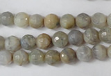 CAG1505 15.5 inches 8mm faceted round fire crackle agate beads