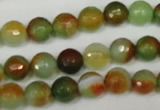 CAG1513 15.5 inches 8mm faceted round fire crackle agate beads