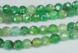 CAG1516 15.5 inches 8mm faceted round fire crackle agate beads