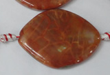 CAG1586 15.5 inches 28*38mm marquise fire crackle agate beads