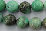 CAG1600 15.5 inches 16mm round green grass agate gemstone beads