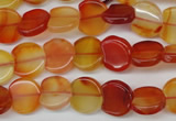 CAG1651 15.5 inches 11*12mm heart red agate gemstone beads