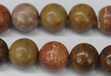 CAG1747 15.5 inches 16mm round golden agate beads wholesale