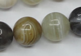 CAG1827 15.5 inches 18mm round Chinese botswana agate beads