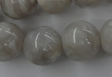 CAG1901 15.5 inches 18mm round grey agate beads wholesale