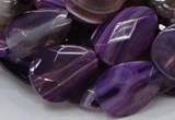 CAG206 15.5 inches 10*20mm faceted teardrop purple agate beads