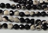 CAG2241 15.5 inches 6mm faceted round fire crackle agate beads