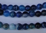 CAG2341 15.5 inches 6mm round blue line agate beads wholesale