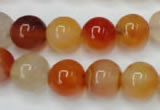 CAG2375 15.5 inches 12mm round red agate beads wholesale