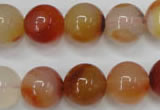 CAG2376 15.5 inches 14mm round red agate beads wholesale