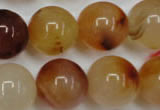 CAG2378 15.5 inches 18mm round red agate beads wholesale