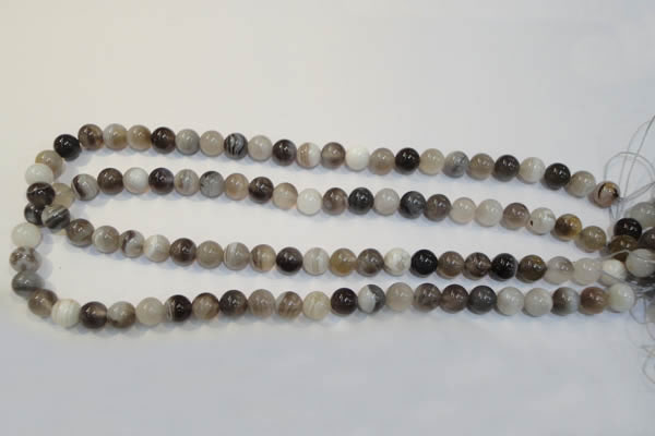 CAG2412 15.5 inches 8mm round Chinese botswana agate beads