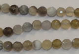 CAG2421 15.5 inches 6mm faceted round Chinese botswana agate beads